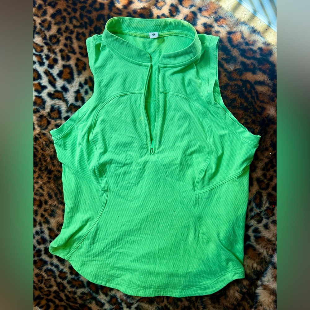 lululemon athletica Bright Green Tank Top